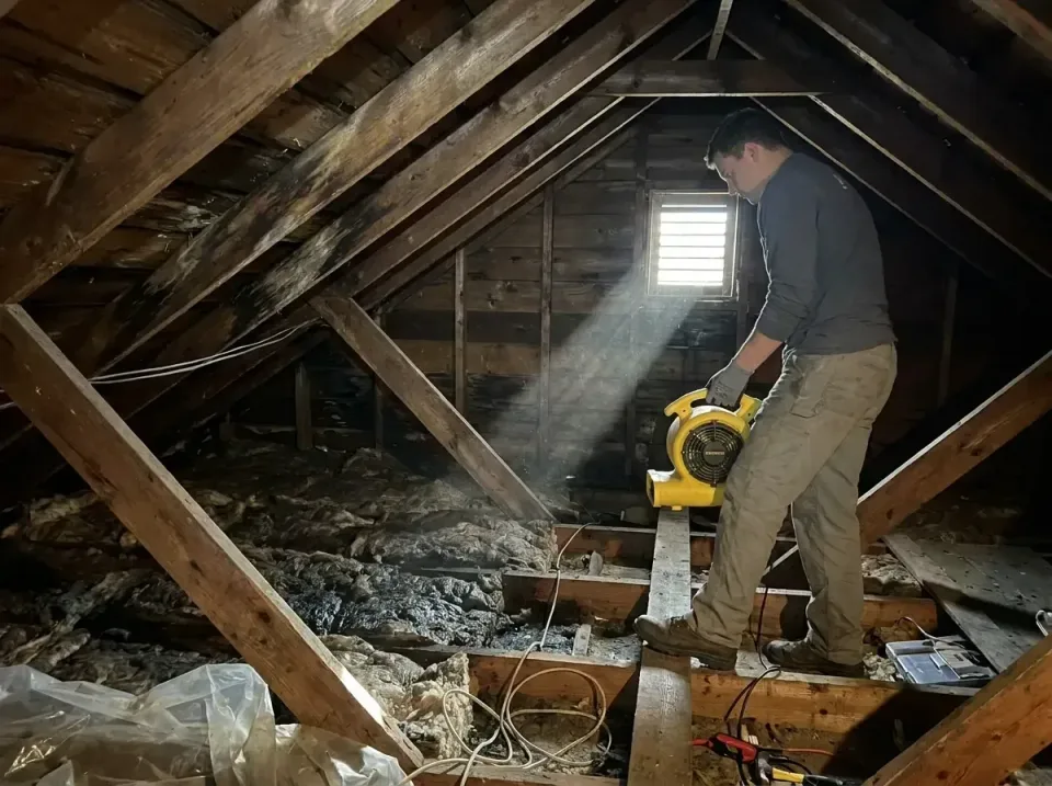 attic-water-damage-drying-proc-007 — frequently asked questions, Emergency Water Extraction & 24/7 Flood Response in Fayette…